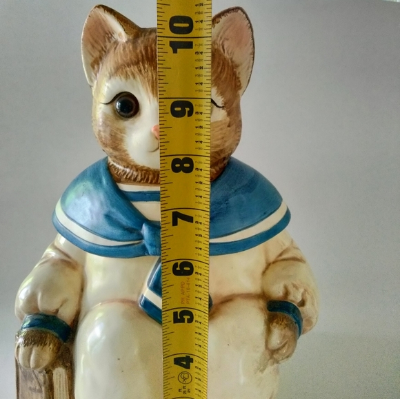 Wilbur Milton cat cookie jar 10.5 inches high - Picture 5 of 5
